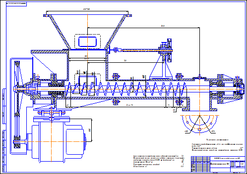 Сборочный чертеж экструдера