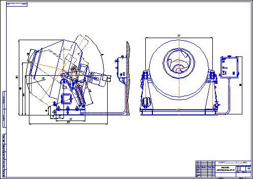 Бетоносмеситель автокад чертеж