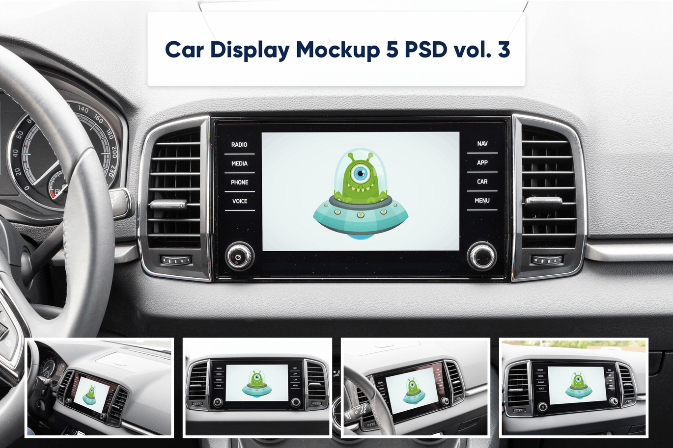 Car display. Car display free Mockup. Korea display car mobilcom "mxn8000" for Volvo.