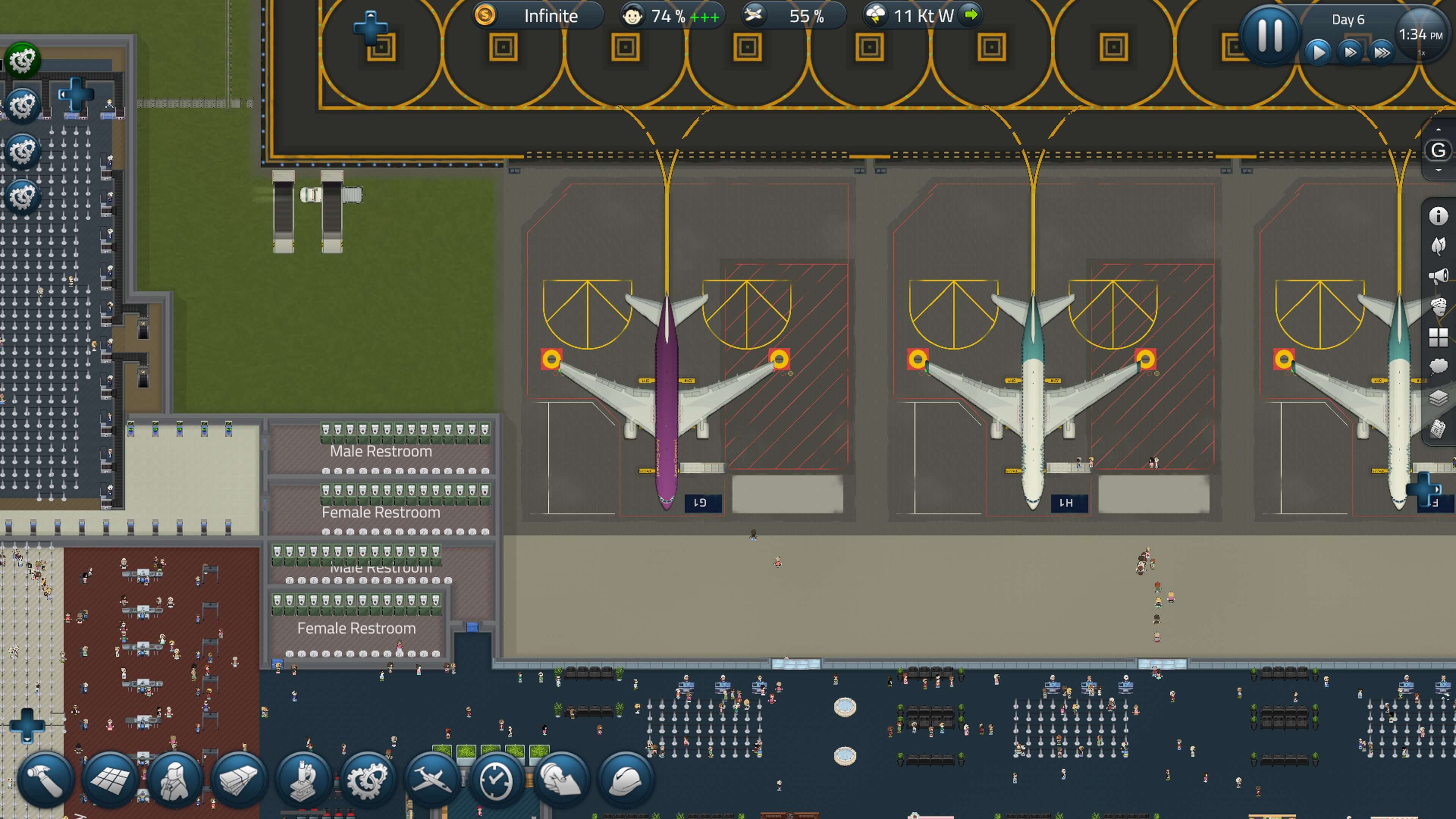 Игра строить аэропорт. SIMAIRPORT.