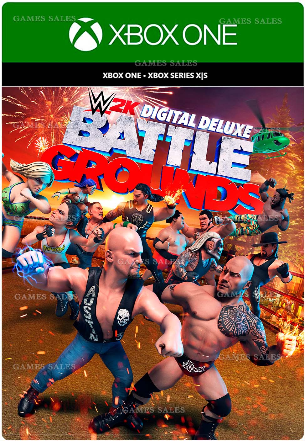 Купить ✓WWE 2K BATTLEGROUNDS DIGITAL DELUXE EDITION✓XBOX🔑КЛЮЧ недорого,  выбор у разных продавцов с разными способами оплаты. Моментальная доставка.