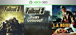 Fallout 3 / L.A.Noire + 1 игра | XBOX 360 | перенос