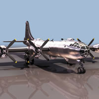 3d модель Британского бомбардировщика B29