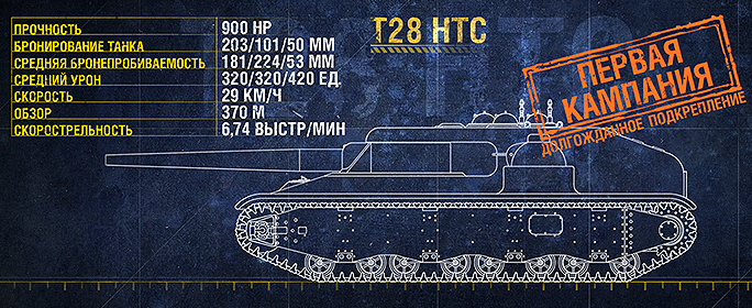 WOT - Личные боевые задачи - Т28 HTC