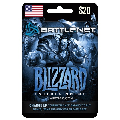 blizzard battle.net gift card $20