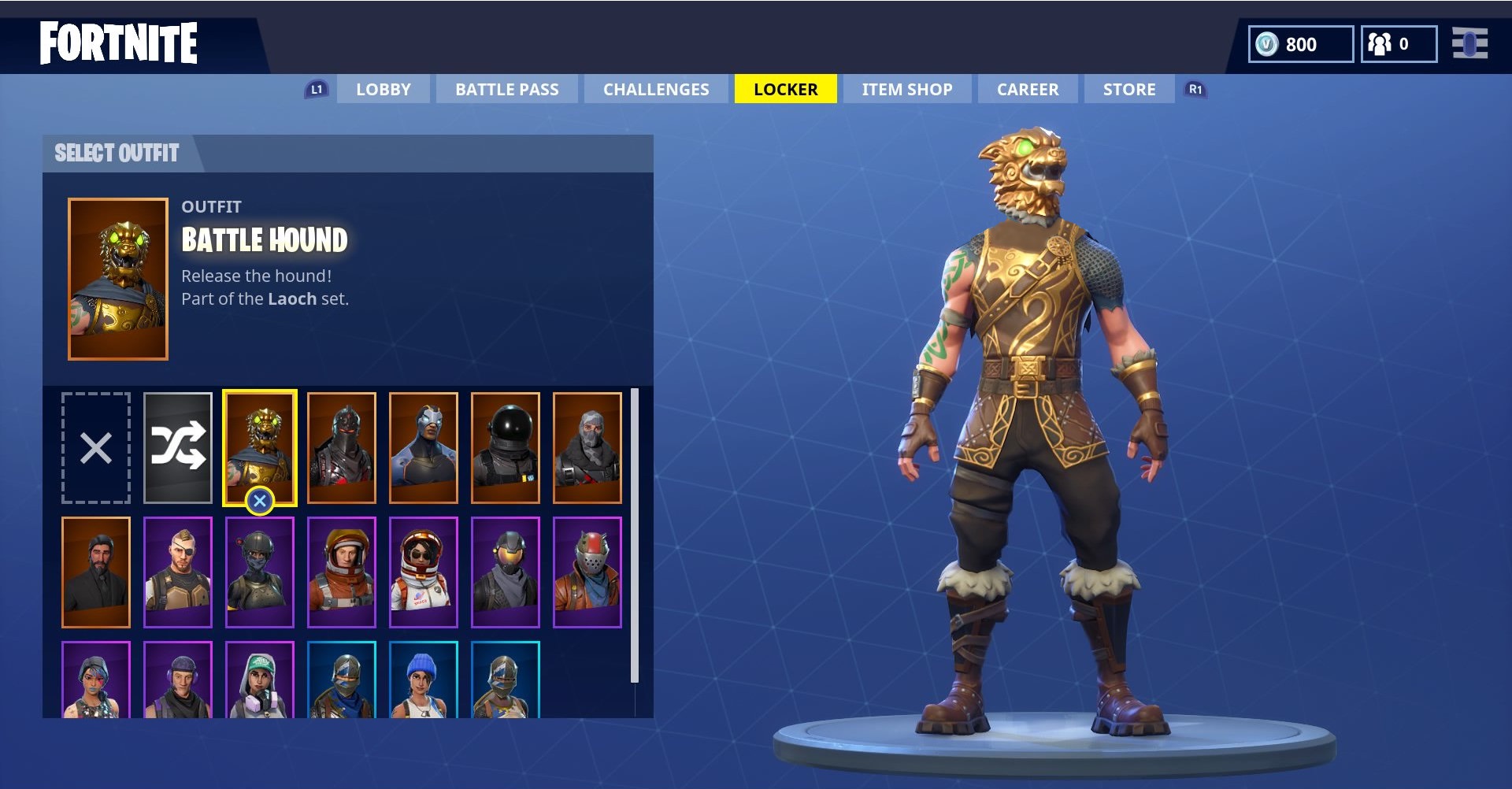 fortnite legendary skin battle hound - fortnite battle hound skin