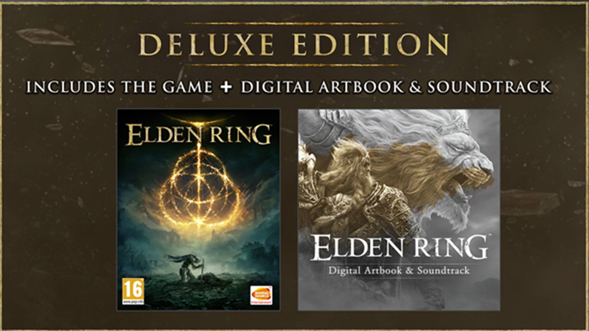 Rings steam. Elden Ring Deluxe Edition обложка. Elden Ring: Deluxe Edition обложка игры. Elden Ring Launch Edition. Lden Ring: Deluxe Edition босс.