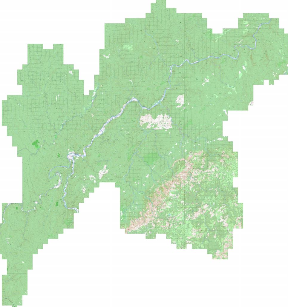 Карта Киренского р-на