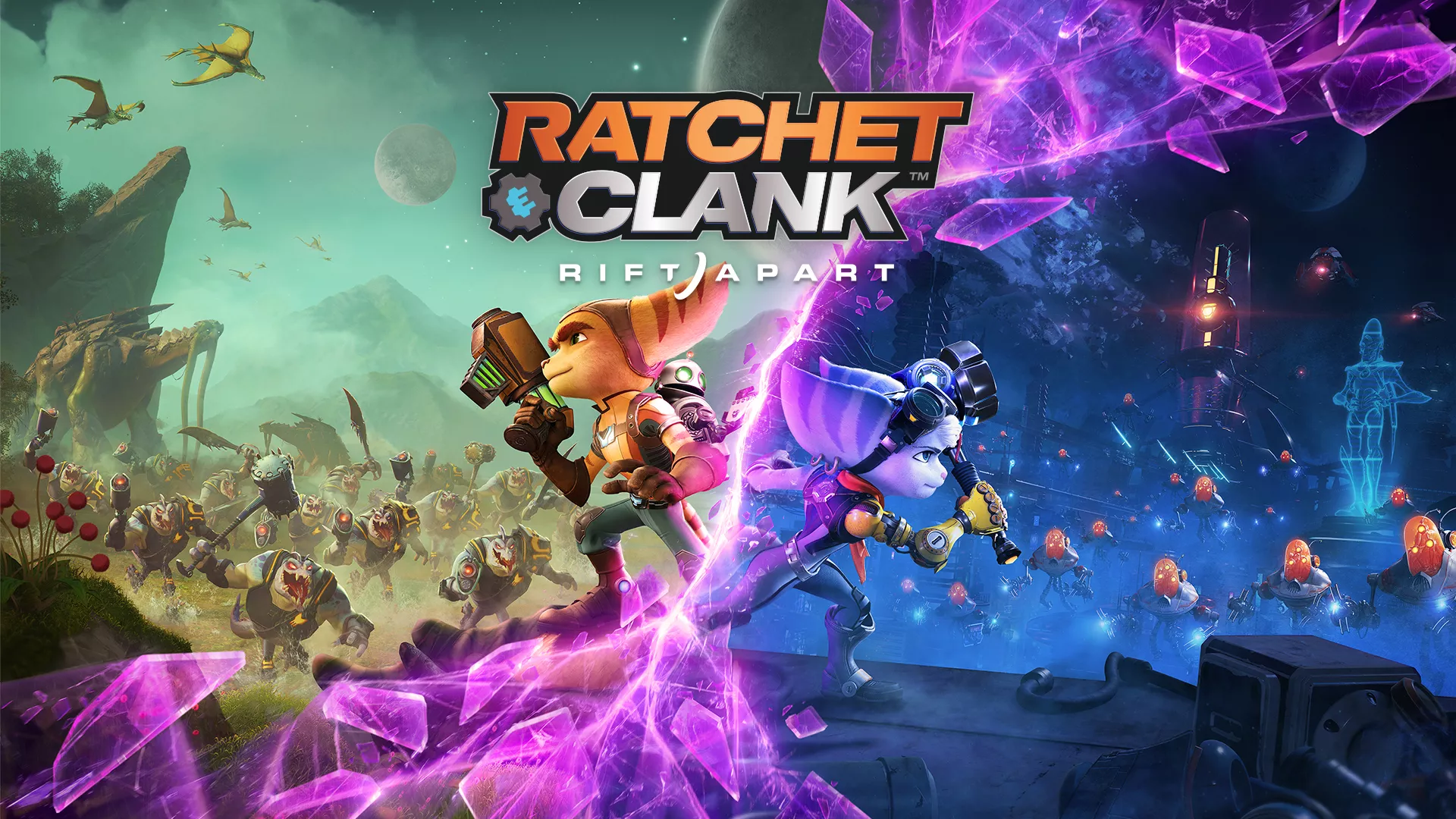 Ratchet clank сквозь миры. Ratchet & Clank: Rift Apart. Ratchet and Clank Rift Apart обложка. Рэтчет энд Кланк геймплей.