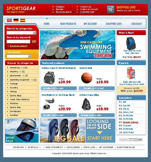 Уникальные шаблоны для oScommerce - Часть 3