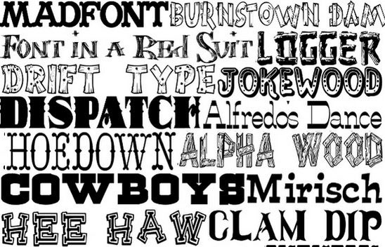 fancy western font