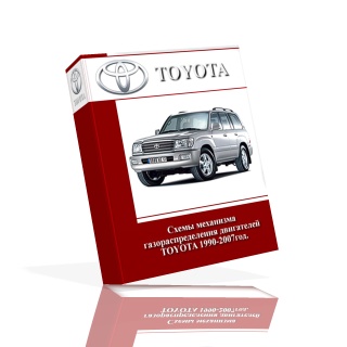 Схемы механизма газораспределения двигателей TOYOTA 1990-2007год.