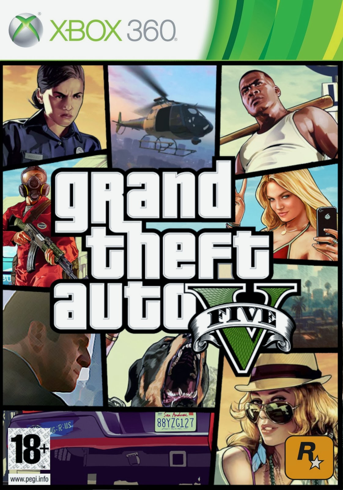 Buy 59 Grand Theft Auto V / GTA 5 XBOX 360 and download