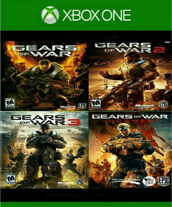 Buy XBOX ONE / GEARS OF WAR 1 / 2 / 3 /JUDGMENT and download