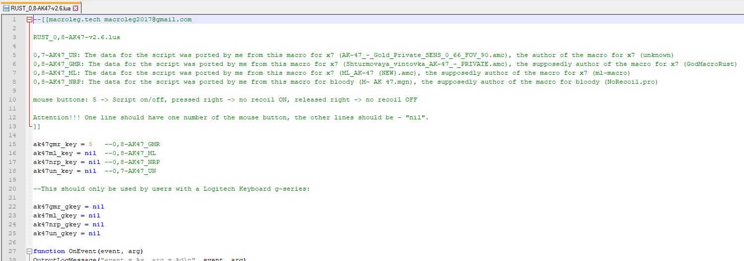 Lua script description. Макросы Rust Logitech. Макросы на lua. Макрос Logitech на АК-47. Сценарии макросов на отдачу.