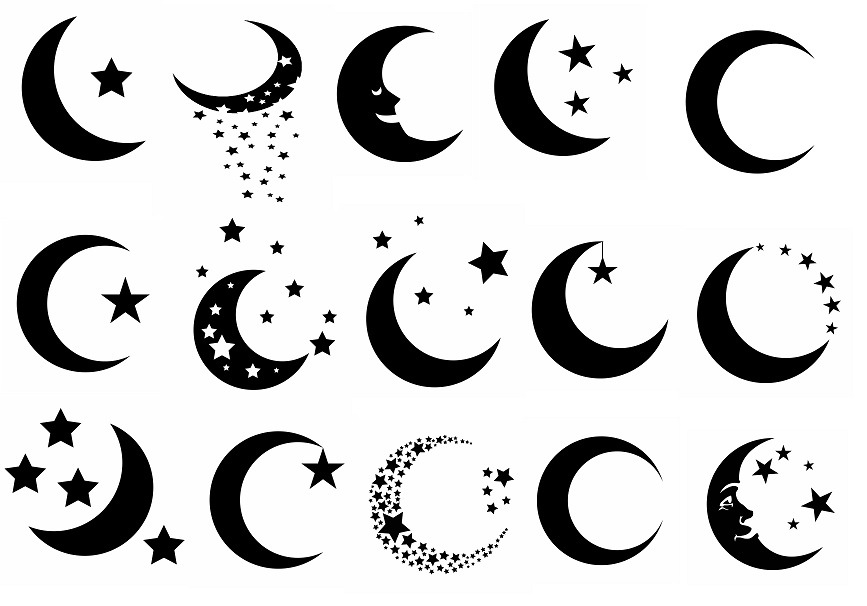Download Buy Moon Silhouette Svg Cut Files Silhouette Clipart Vinyl And Download