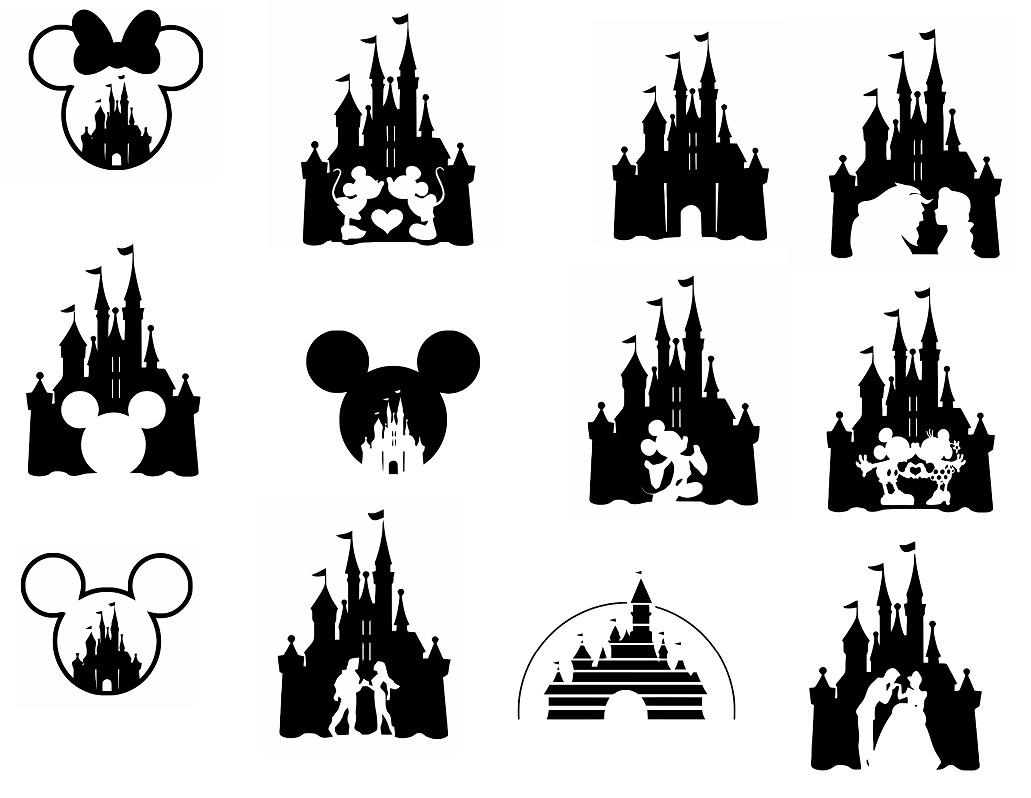 89 Disney Castle.svg SVG PNG EPS DXF File