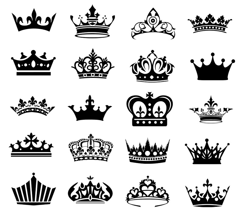 Royal Crown Svg Cut Files Silhouette Clipart Vinyl File