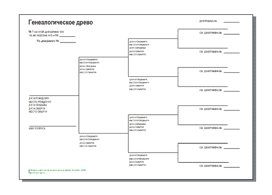 Шаблон генеалогического древа