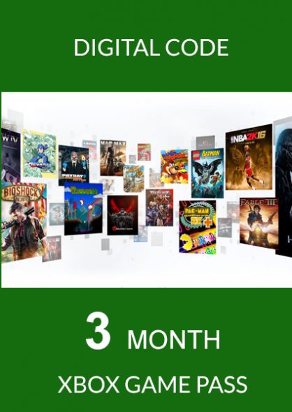 3 months of xbox game pass