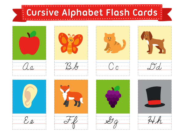 Buy Cursive Alphabet Flash Cards And Download