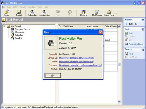 Fast Mailer Pro 3.2 + crack + 13 миллионов адрессов e-mail