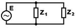 Элемент цепи изображенный на рисунке. Полное сопротивление ветвей z1, z2. В электрической цепи изображенной на рисунке e1 = 1. Полное сопротивление ветвей z1, z2 найти z.