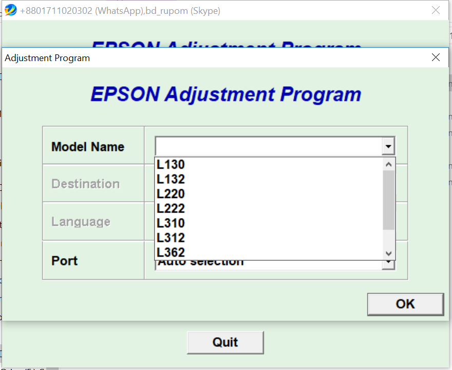 Adjustment program Epson l364. Adjustment Epson l312 v 1.0.3. Adjustment program Epson l366. Adjustment Epson l312 v 1.0.1.