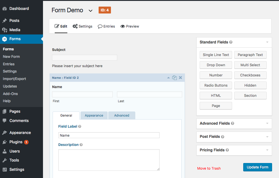 Media forms. Создание форм на вордпресс. Dashboard forms. Gravity forms. Gravity forms WORDPRESS.