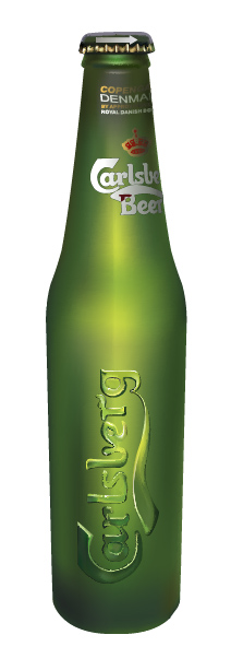 Пиво "Carlsberg". Векторное изображение.