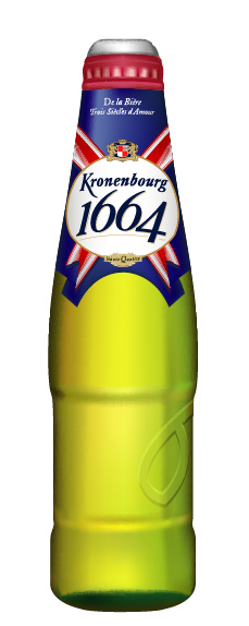 Пиво "Kronenbourg". Векторное изображение.