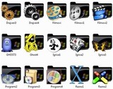 Black Folder Dock Icons 51 ICO | 48x48 pics+Подарок