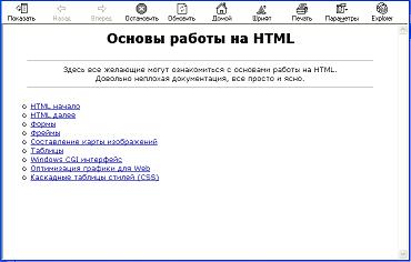 Основы работы на HTML