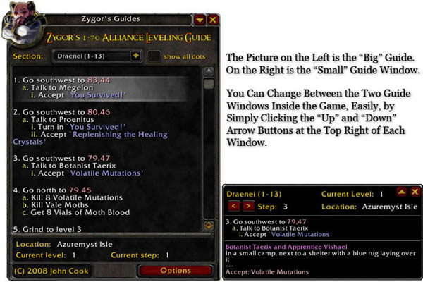 Zygor´s In-game Leveling Guide (Alliance) для World of Warcraft