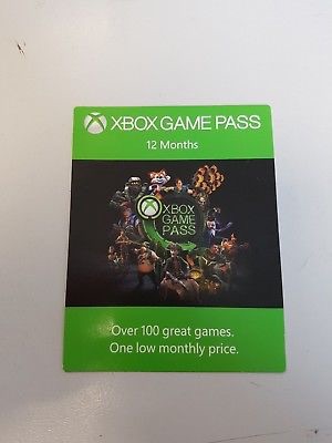 xbox one game pass price 12 month