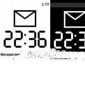 Скринсейвер для смартфонов Symbian 8-8.1. Часы, дата
