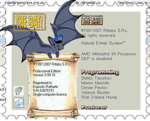 The Bat Professional Edition v 3.99.3