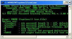 Взлом паролей: cRARk
