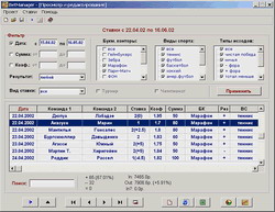 BetManager 1.2 -ведение учета и анализа ставок на спорт