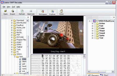 Liatro SWF Decoder 5.0  - редактор Flash-файлов