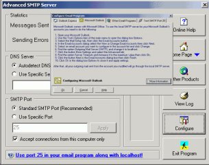 Advanced SMTP Server - локальный SMTP сервер