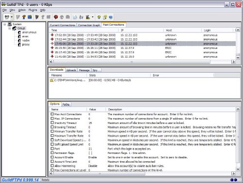 GuildFTPd FTP v0.999.14 -  FTP сервер