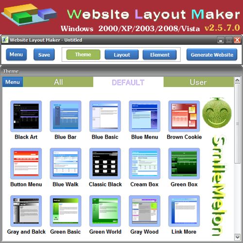 Website Layout Maker Ultra Edition v2.5.7.0