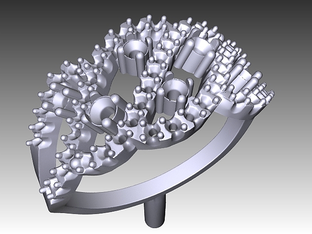 Ювелирная модель для прототайпинга: Ring3 stl