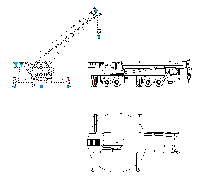 Как начертить кран в автокаде