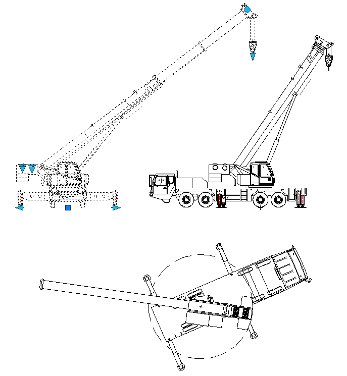 Чертеж автокрана dwg