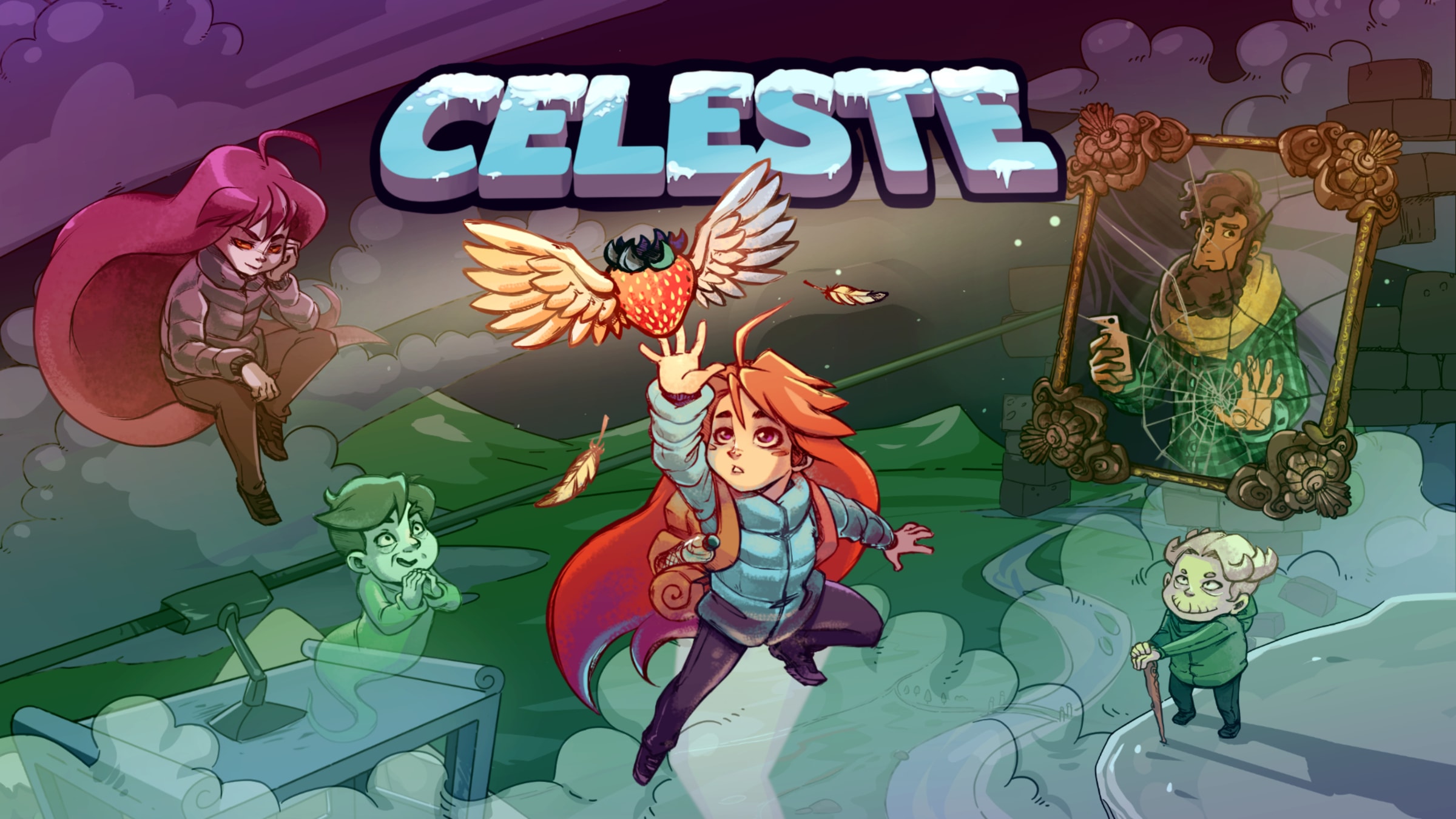 Celeste. Celeste (игра). Селеста игра арт. Игра платформер Селеста. Celeste игра обои.