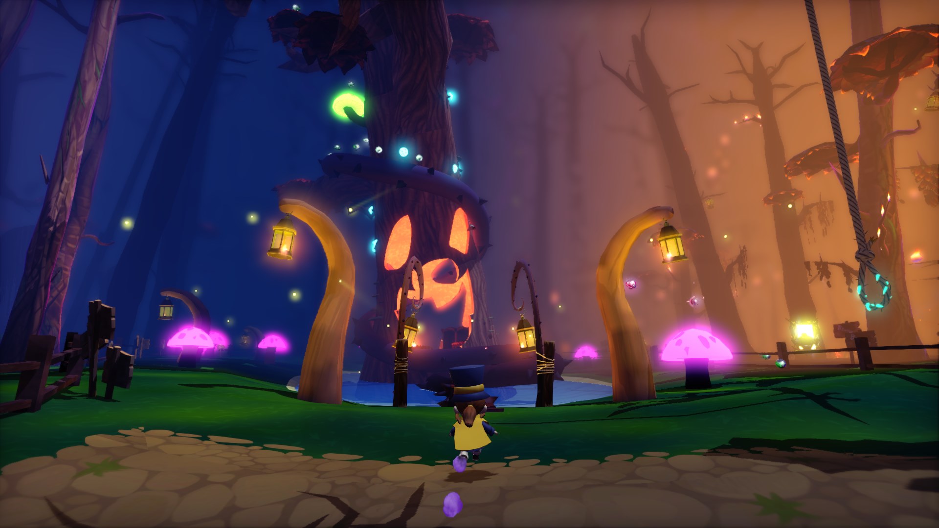 Игра где ночь. A hat in time игра. A hat in time скрины. A hat in time Subcon Forest. A hat in time на Xbox one.