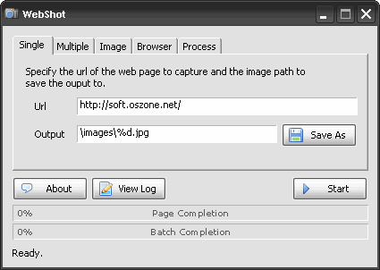 WebShot 1.64 снятие скриншотов с web-страниц