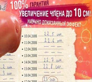 Увеличение полового члена на 10 см